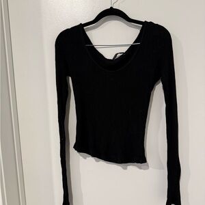Brandy Melville Black Long Sleeve Top